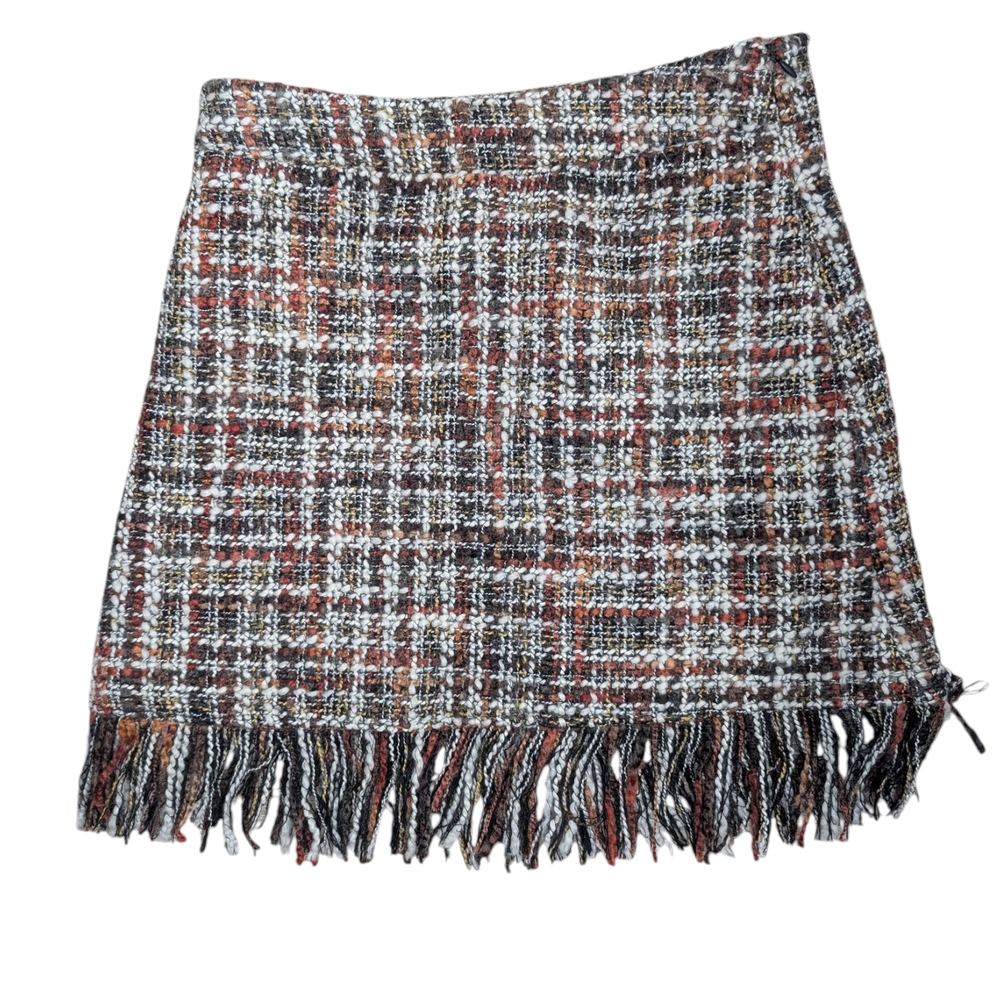 Versona Multicolor Tweed Mini Skirt